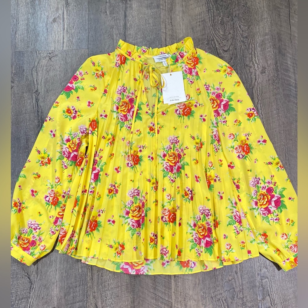 NEW | & OTHERS STORIES Floral Pleated Top